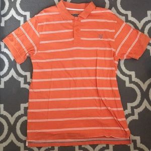 Striped short sleeve polo shirt - size XL men’s